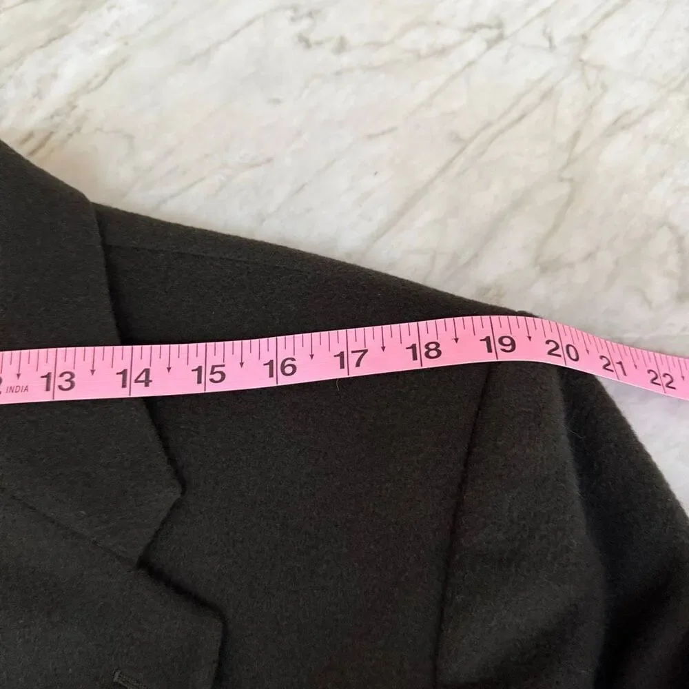 BROOKS BROTHERS 346 Men's dark greenTwo-Button Camel Hair sport coat SZ 44R
